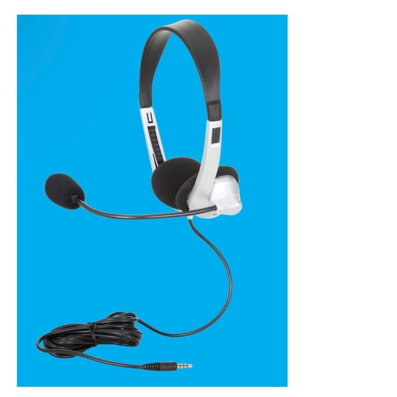 Stereo Headset with Boom Microphone Egghead Adjustable 8 ft cord PC Gaming Phone - Picture 7 of 7